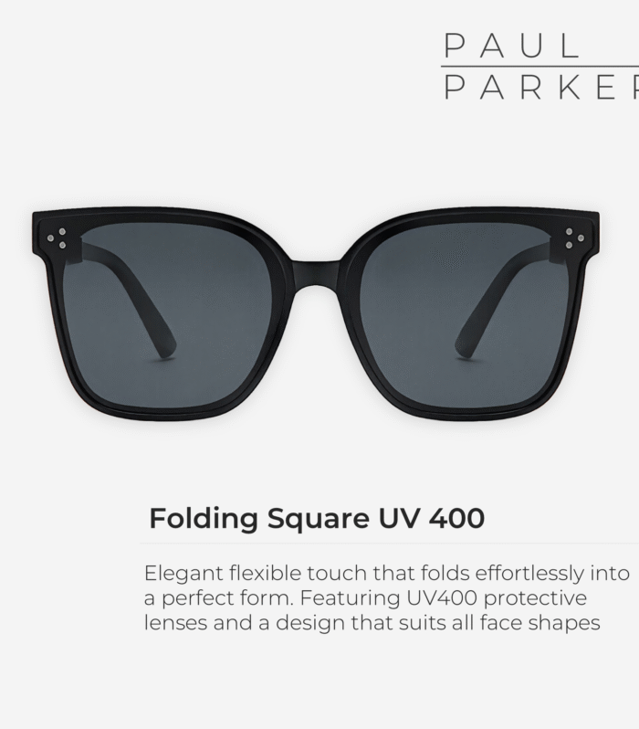 Fold Sunglasses UV 400 - Square-Fit Folding Sunglasses - Suit All Face Shapes