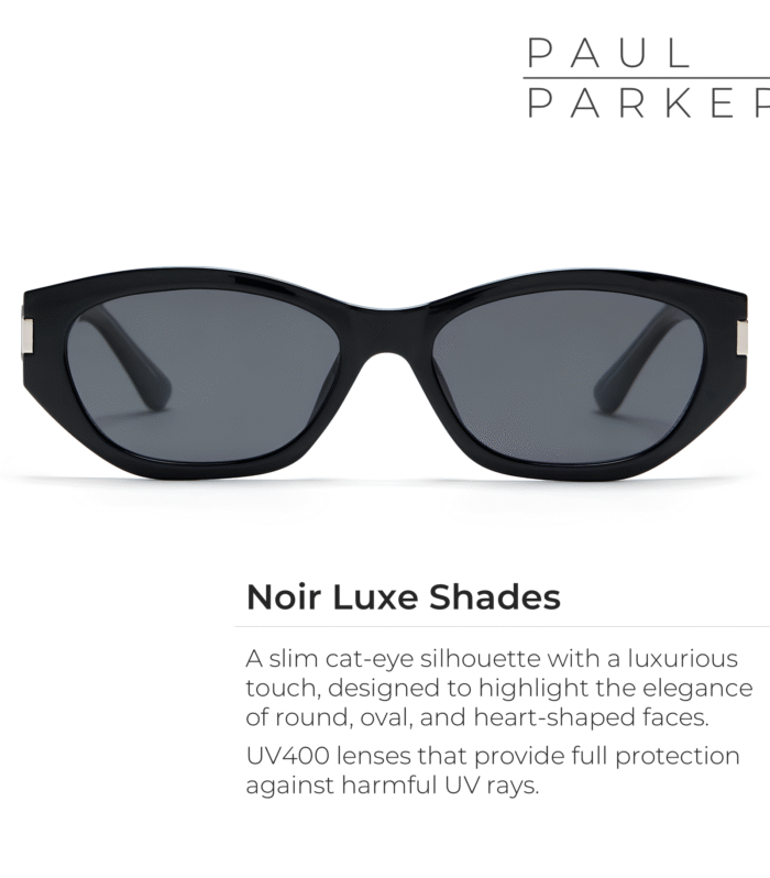 Slim Cat-Eye Sunglasses UV 400 - Fit Round, Oval, Heart Face Shapes