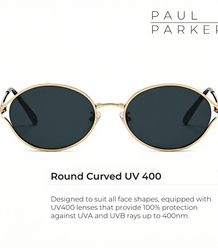 Round Curved Sunglasses UV 400-Suitable for All Faces