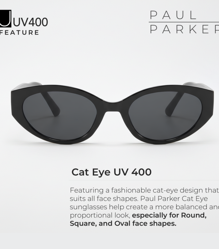 Paul Parker Cat Eye Retro UV400 Sunglasses – Flattering for All Face Shapes